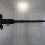 Grendel van staldeursluiting ijzer zwart