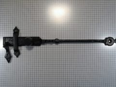 Grendel van staldeursluiting ijzer zwart