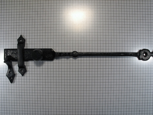 Grendel van staldeursluiting ijzer zwart