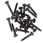 200 stuks bolkopschroeven 3,0 x 16 messing gebruineerd