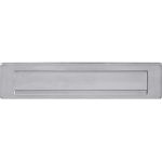 Intersteel Briefplaat met klep/regenrand rvs