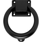 Intersteel deurklopper rond 107mm mat zwart