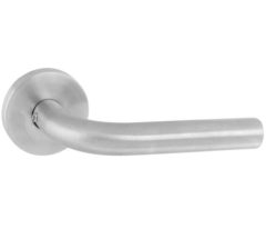 Intersteel deurklink recht op rozet rvs