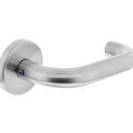 Intersteel deurklink rond op rozet rvs