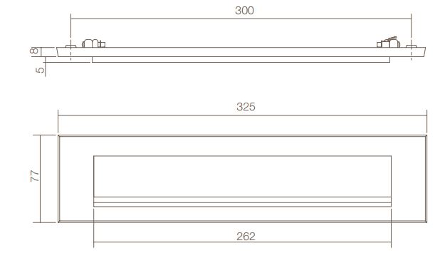 Intersteel Briefplaat met klep/rand messing gelakt - Afbeelding 2