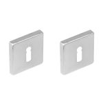 Intersteel sleutelplaatjes vierkant rvs