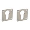Intersteel cilinderrozetten 42x42x2mm rvs