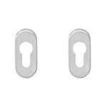 Intersteel cilinderrozetten verdekt ovaal 65x30x10mm rvs