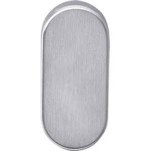 Intersteel afdekrozet ovaal verdekt 10mm rvs