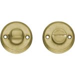 Intersteel wc-sluiting 8mm schroefgat messing getrommeld