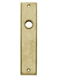 Intersteel Renovatie kortschild blind messing getrommeld