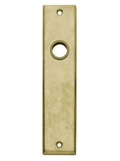 Intersteel Renovatie kortschild blind messing getrommeld