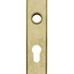 Intersteel Renovatie kortschild PC72 messing getrommeld