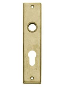 Intersteel Renovatie kortschild PC72 messing getrommeld