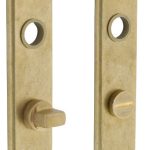 Intersteel Renovatie kortschild WC63/8 messing getrommeld