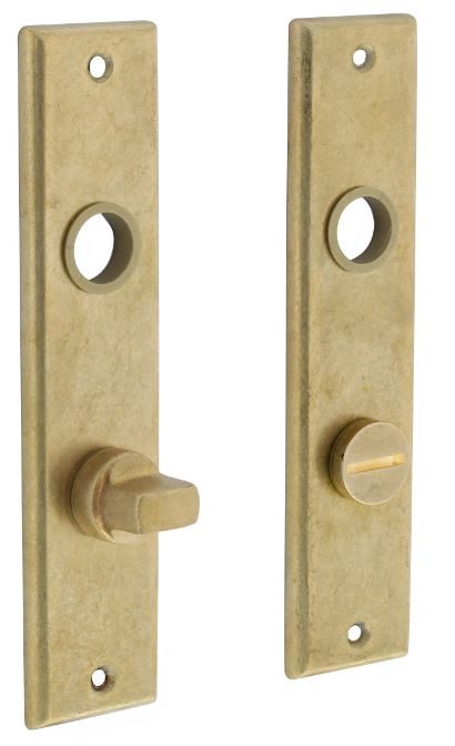 Intersteel Renovatie kortschild WC63/8 messing getrommeld