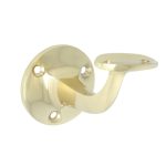 Intersteel Leuninghouder opschroevend hol zadel messing gelakt