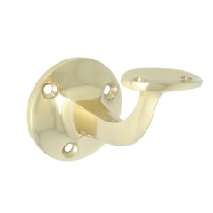 Intersteel Leuninghouder opschroevend hol zadel messing gelakt