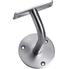 Intersteel Leuninghouder gebogen opschroevend vlak zadel rvs