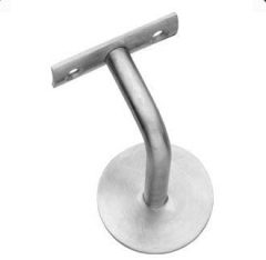 Intersteel Leuninghouder gebogen hol zadel rvs