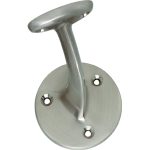 Intersteel Leuninghouder opschroevend hol nikkel mat