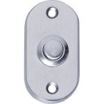 Intersteel Beldrukker ovaal chroom mat