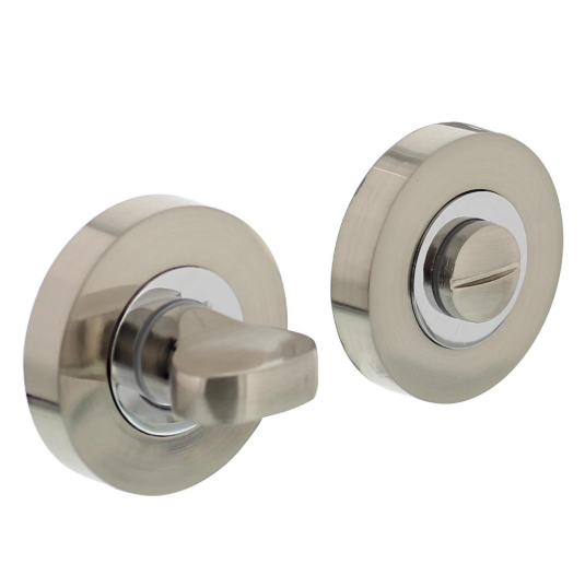 Intersteel wc-sluiting 8mm chroom/mat nikkel NM