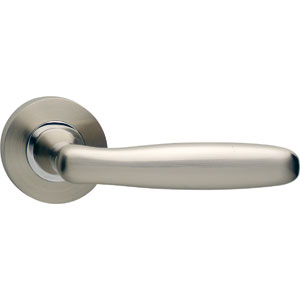 Intersteel deurklink Bjorn op rond rozet nikkel mat