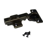 Keukenscharnier, softclose, bronskleur, tbv opdekdeurtjes