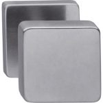 Intersteel knop vast op vierkant rozet rvs