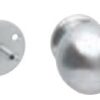 Intersteel voordeurknop bol Ø75mm eenzijdige montage rvs
