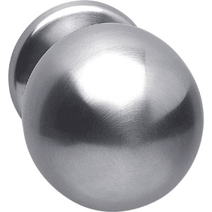 Intersteel voordeurknop bol Ø75mm eenzijdige montage rvs - Afbeelding 2