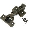 Keukenscharnier, softclose, bronskleur, tbv half opdekdeurtjes