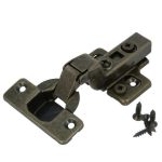 Keukenscharnier, softclose, bronskleur, tbv invallende deurtjes