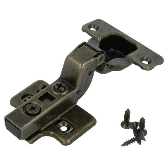 Keukenscharnier, softclose, bronskleur, tbv invallende deurtjes - Afbeelding 2