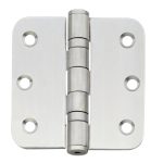 Intersteel kogellagerscharnier afgerond 3"" (76x76x2,5) rvs
