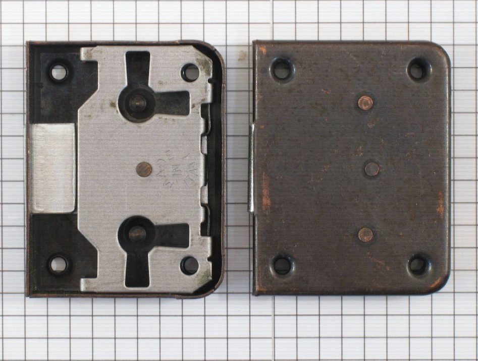 Opdekslot brons 25 mm - Afbeelding 3