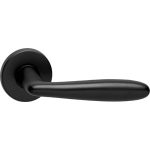 Intersteel Enkele deurklink rechts Phobos op rozet mat zwart