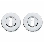 Intersteel sleutelrozetten verdekt ø50x8mm chroom