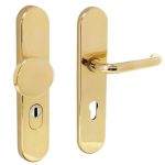 Intersteel SKG3 met kerntrekbeveiliging PC72 greep/kruk messing ongelakt