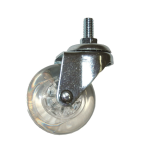 Zwenkwiel transparant M8