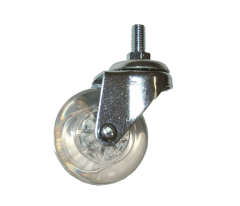 Zwenkwiel transparant M8