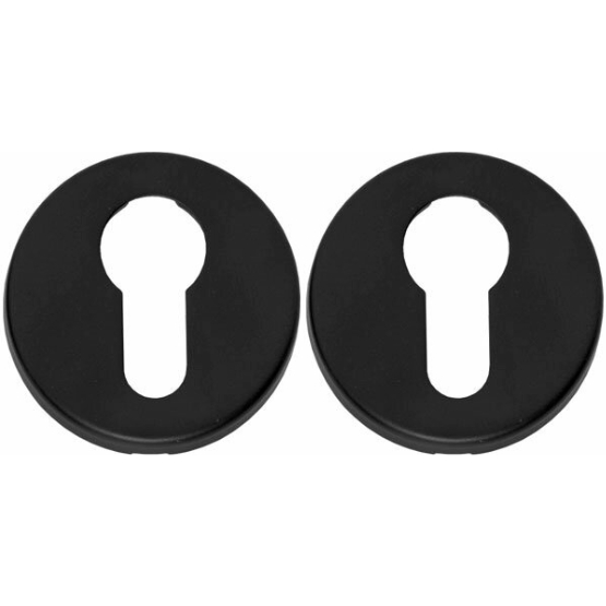 Intersteel cilinderrozetten verdekt ø49x7mm zwart