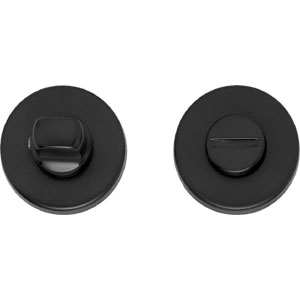 Intersteel wc-sluiting 8mm rond verdekt kunststof mat zwart