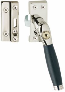 Intersteel SKG1 Afsluitbare raamsluiting rechts Ton 222 nikkel/ebbenhout compleet