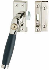 Intersteel SKG1 Afsluitbare raamsluiting Links Ton 222 nikkel/ebbenhout compleet