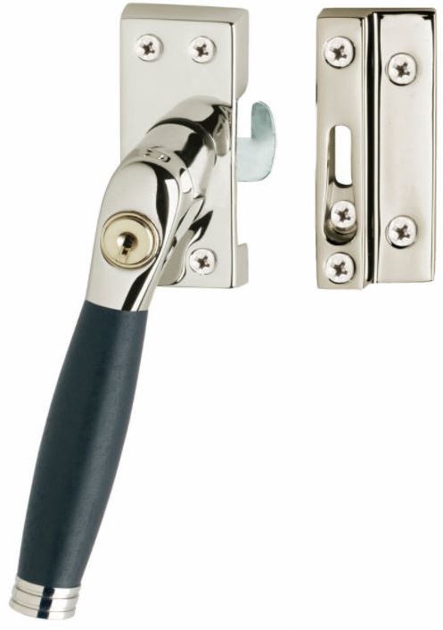 Intersteel SKG1 Afsluitbare raamsluiting Links Ton 222 nikkel/ebbenhout compleet