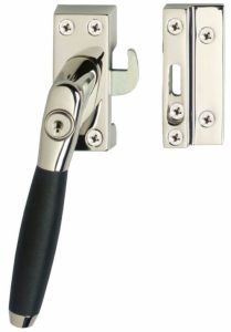 Intersteel SKG1 Afsluitbare raamsluiting Links Ton 400 nikkel/ebbenhout compleet