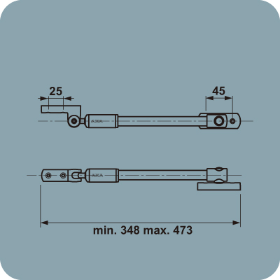 Telescopische Raamuitzetter 30EX AXA rvs - Afbeelding 2