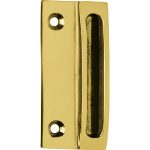 Intersteel Sluitplaat + kom Ferraro 70x30 messing gelakt